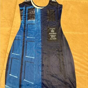 Blackmilk Blue and Black TARDIS Dress